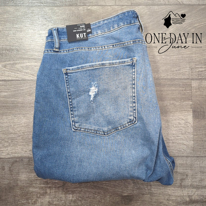 Kut from the Kloth Naomi Fab Ab High Rise Crop Straight Jeans NWT Size 20W