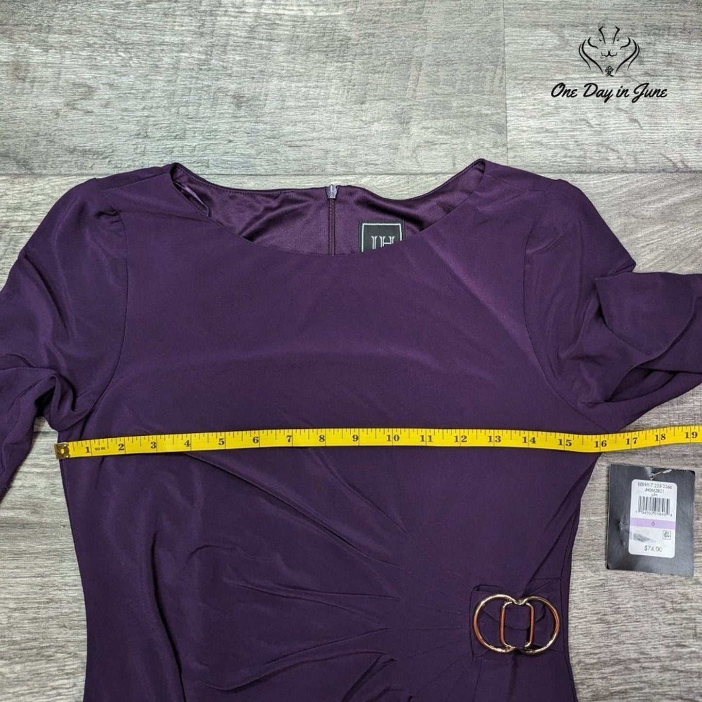 JH Short Sleeve Fit and Flare Dress Size 6
