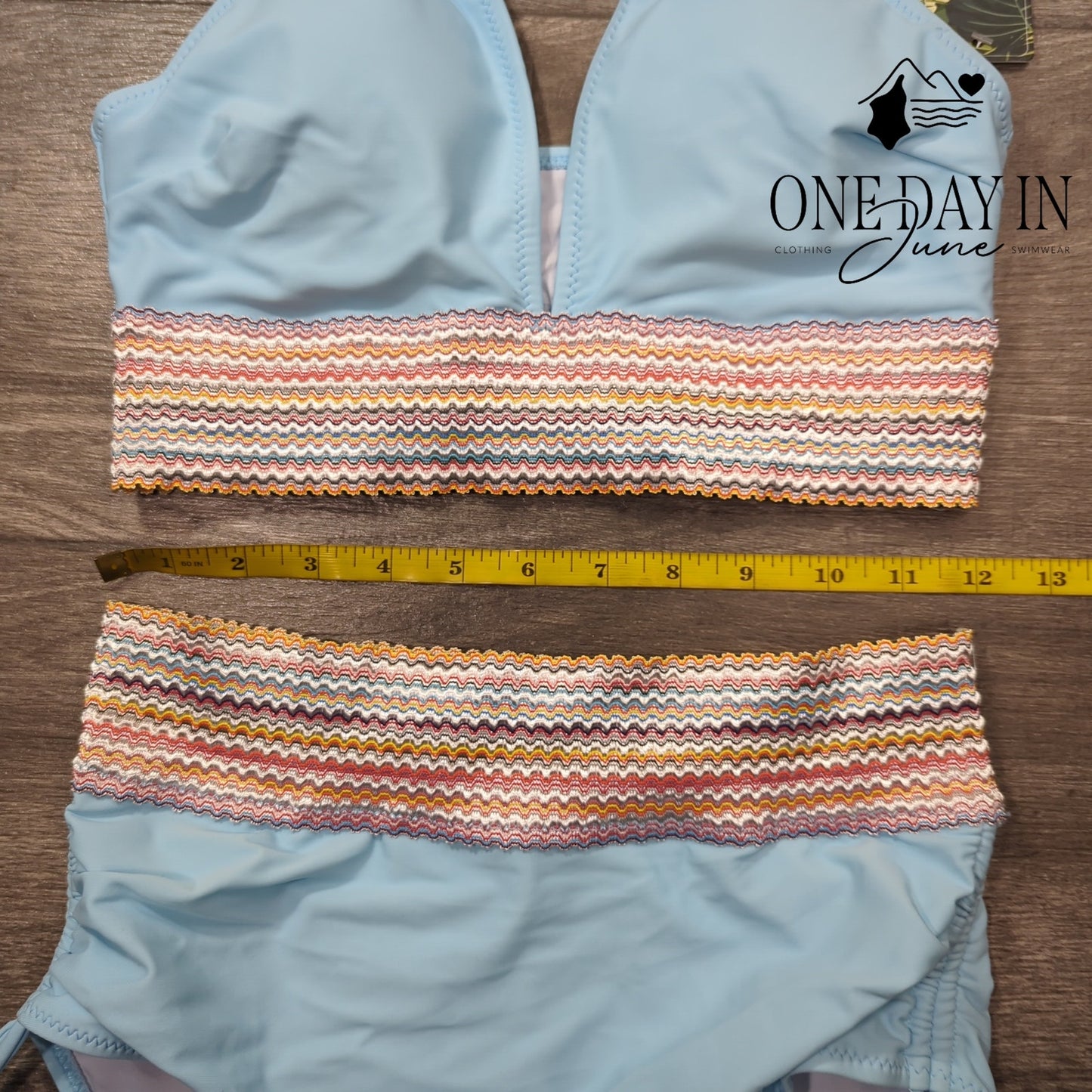 Blooming Jelly High Waist Bikini Swimsuit Size S