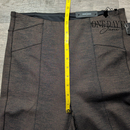 Liverpool Reese Seamed Legging Pants Copper Black Plaid NWT Size 4