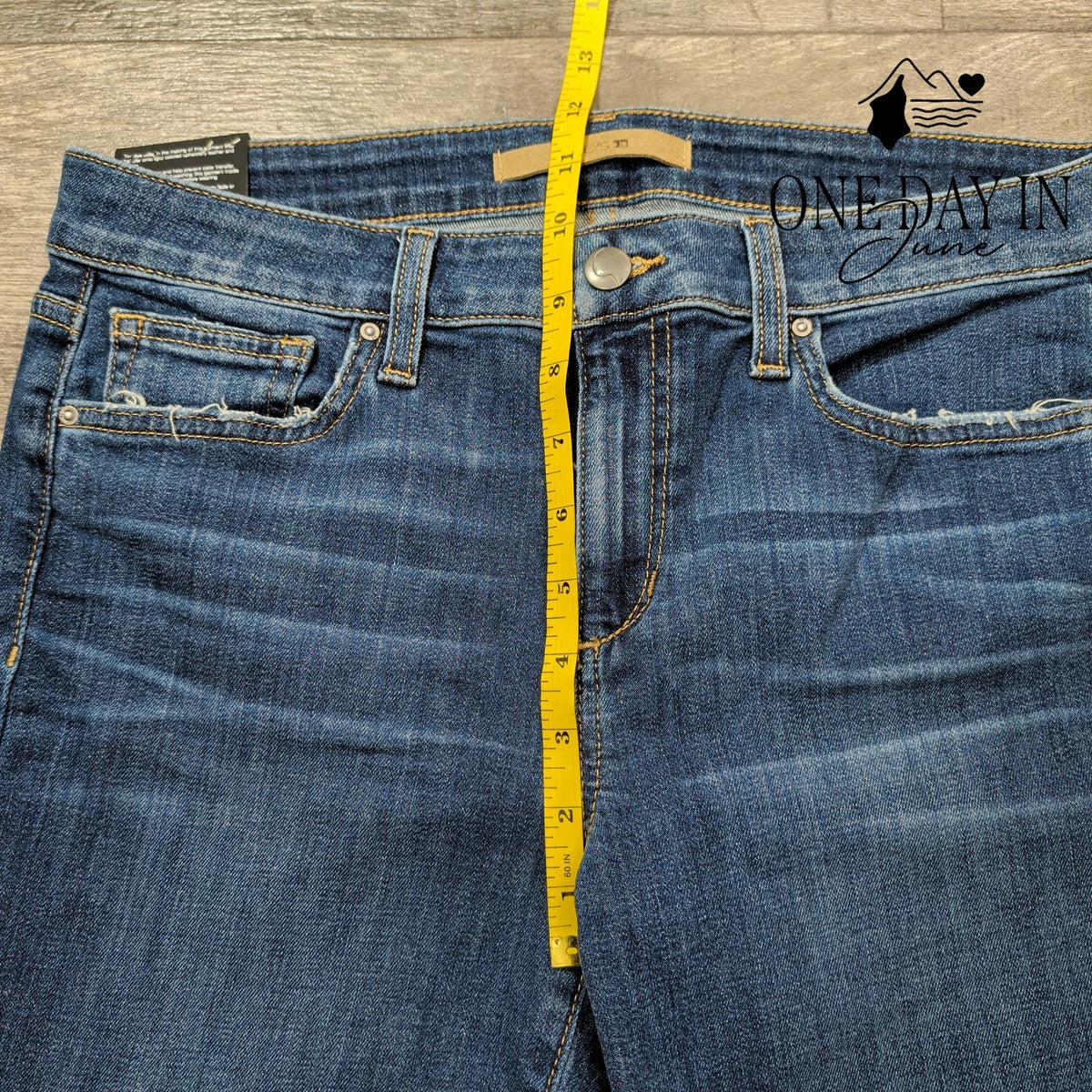 Joe's Jeans Skinny Crop Distressed Frayed Hem Jeans Blue NWT Size 10 (29)