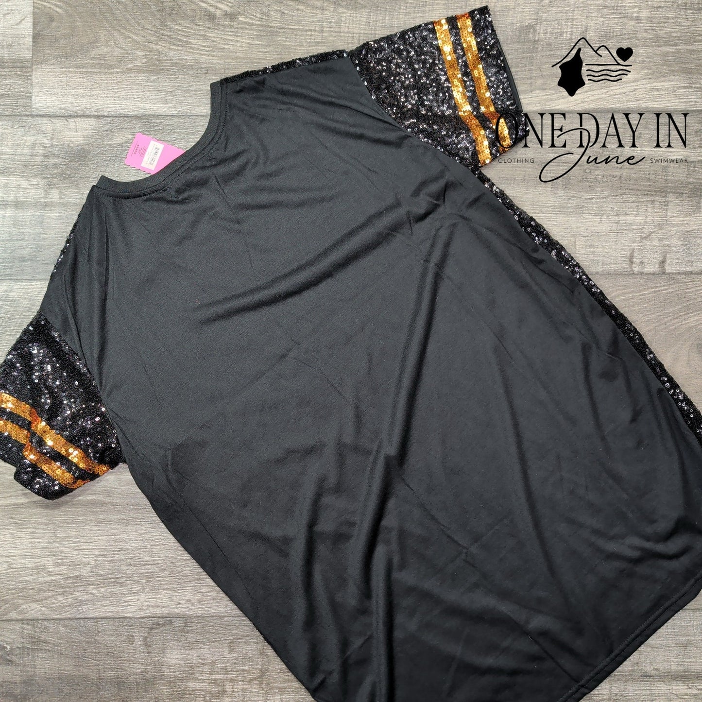 Simply Southern Sequin Football T Shirt Dress Classy Game Starts NWT Size XL