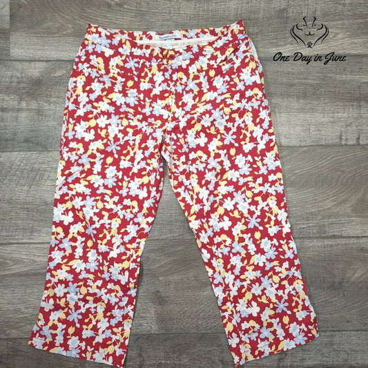 Abercrombie & Fitch Floral Cropped Pants Size 2
