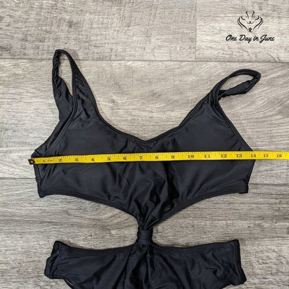 ODIJ Knot Front Cutout One Piece Swimsuit Size L