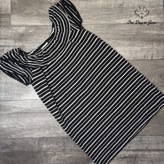 Loft Petite Sleeveless Ruffle Collar Mini Dress Size SP