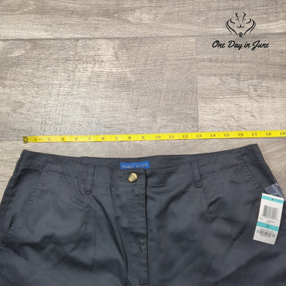 Karen Scott Flat Front Shorts Size 16