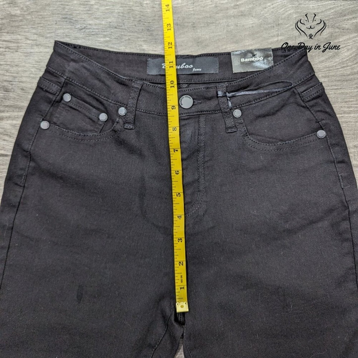 Bamboo Jeans Bermuda Denim Shorts Size 3/4