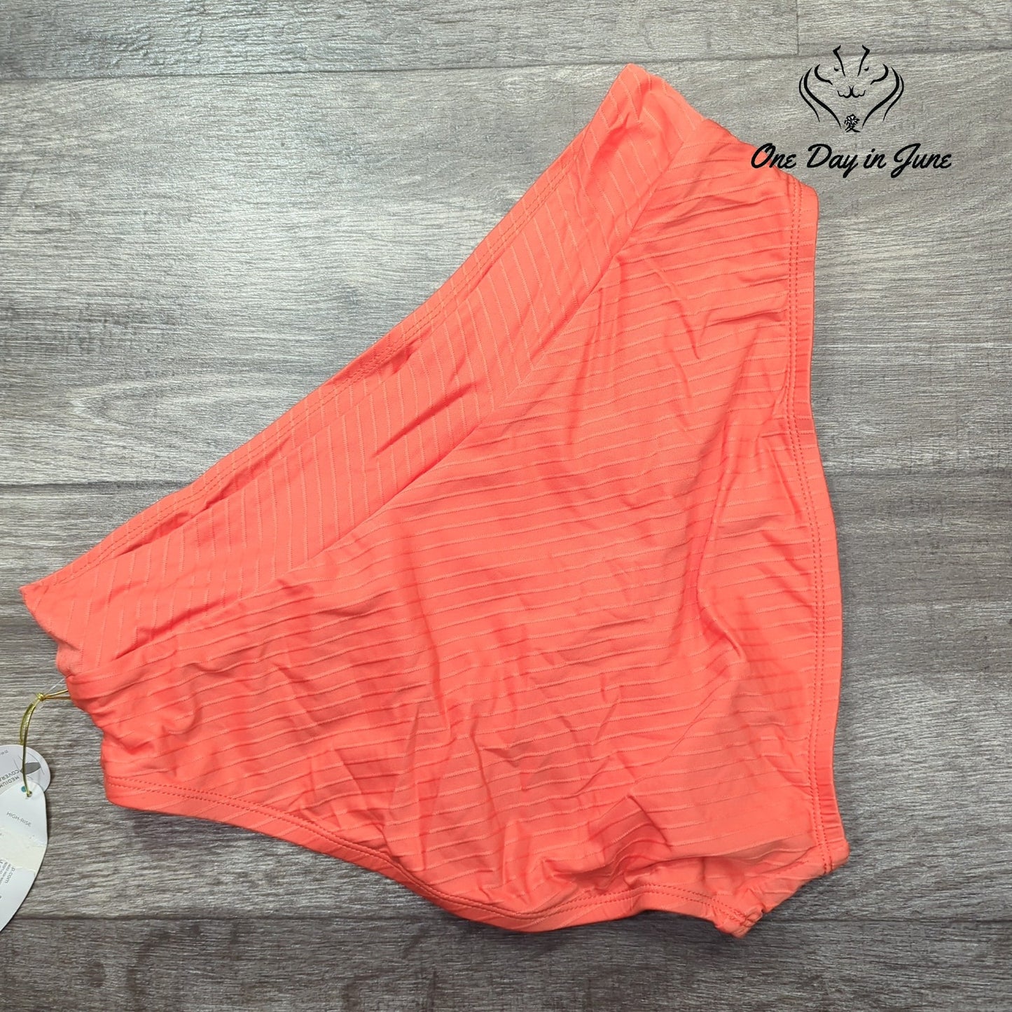 Mynah Medium Coverage Textured Bikini Bottom Size L