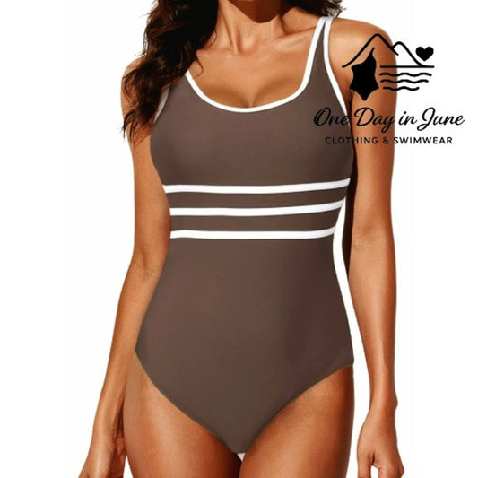 Charmleaks High Back One Piece Swimsuit Size L