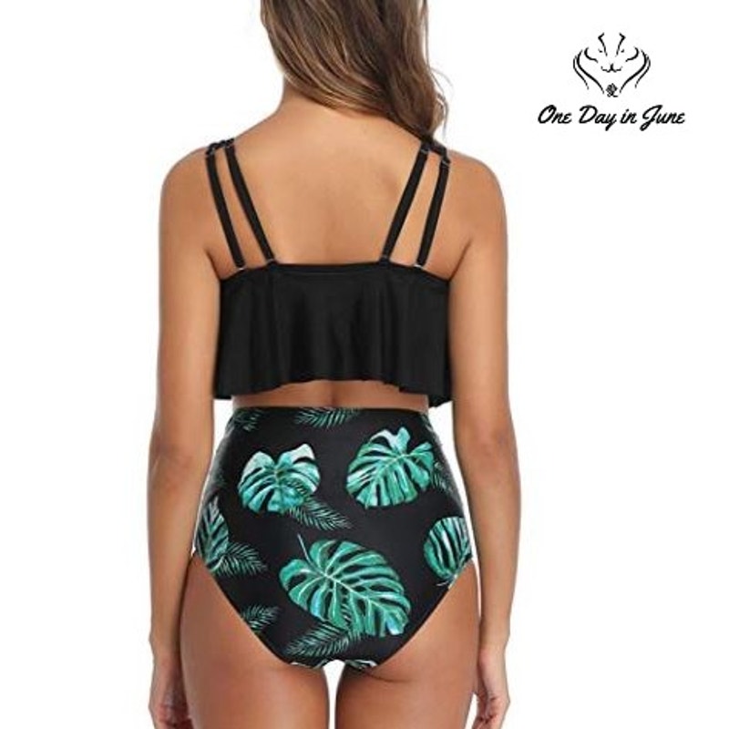 Adisputent Flounce Bikini Swimsuit Size M