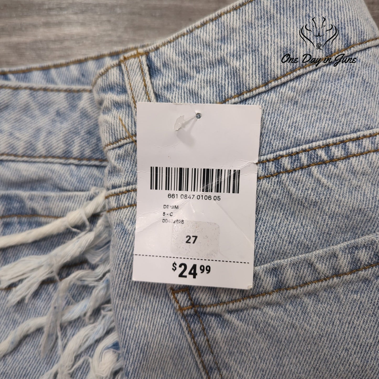 Forever 21 Denim Shorts Size 27 (4)