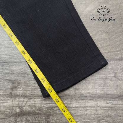 Rocawear Velour Straight Leg Jeans Black Gold Hardware NWT Juniors Size 11