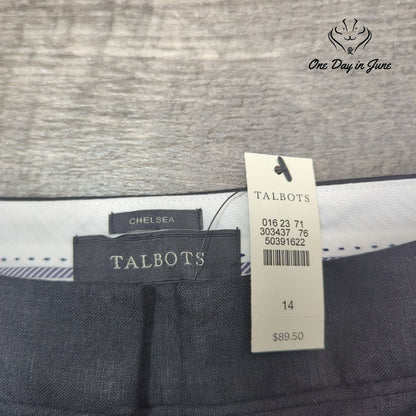 Talbots Chelsea Linen Pants Size 14