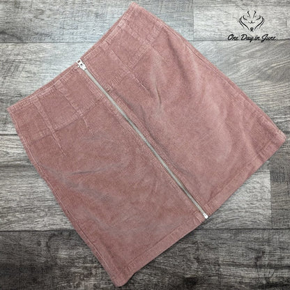 Wild Fable Zip Front Corduroy Skirt Size 4