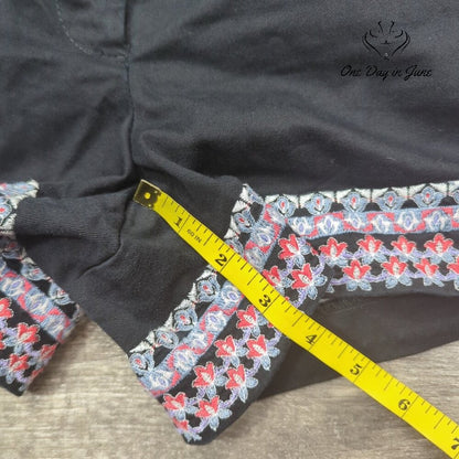 Loft Embroidered Chino Shorts Size 8