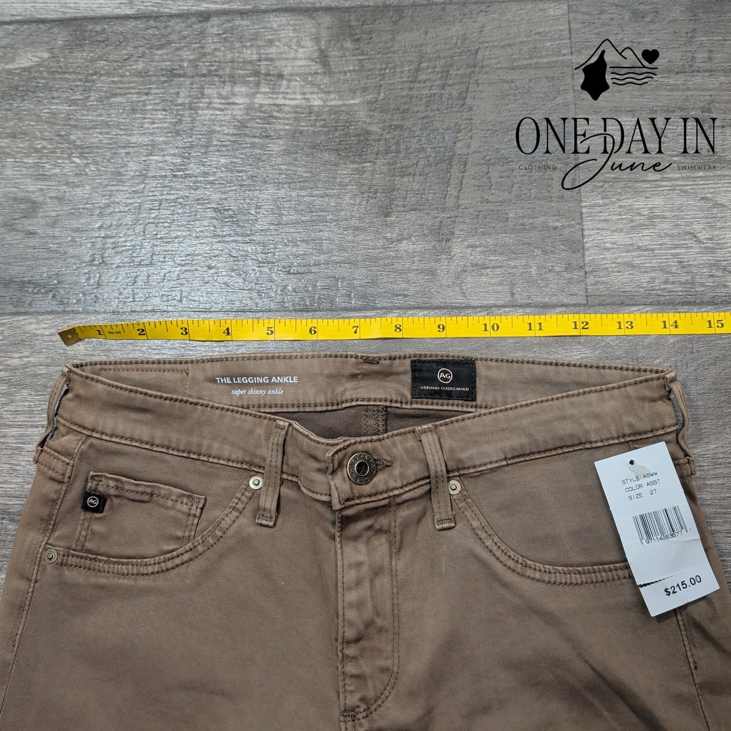AG Adriano Goldschmied The Legging Ankle Super Skinny Ankle Jeans Size 4 (27)