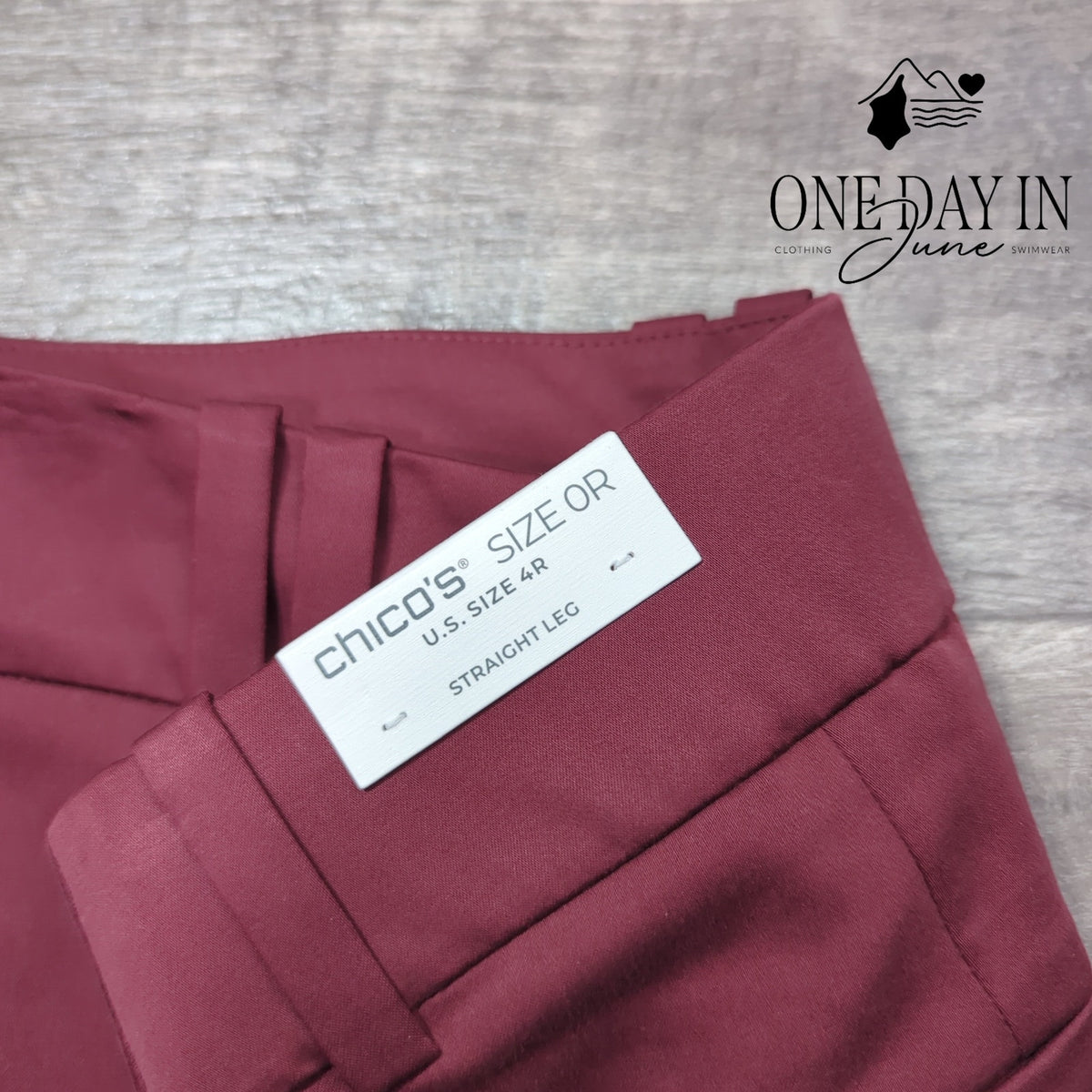 Chico's Sateen Cargo Pants Blackcurrant Burgundy NWT Size Chico's 0 (4)