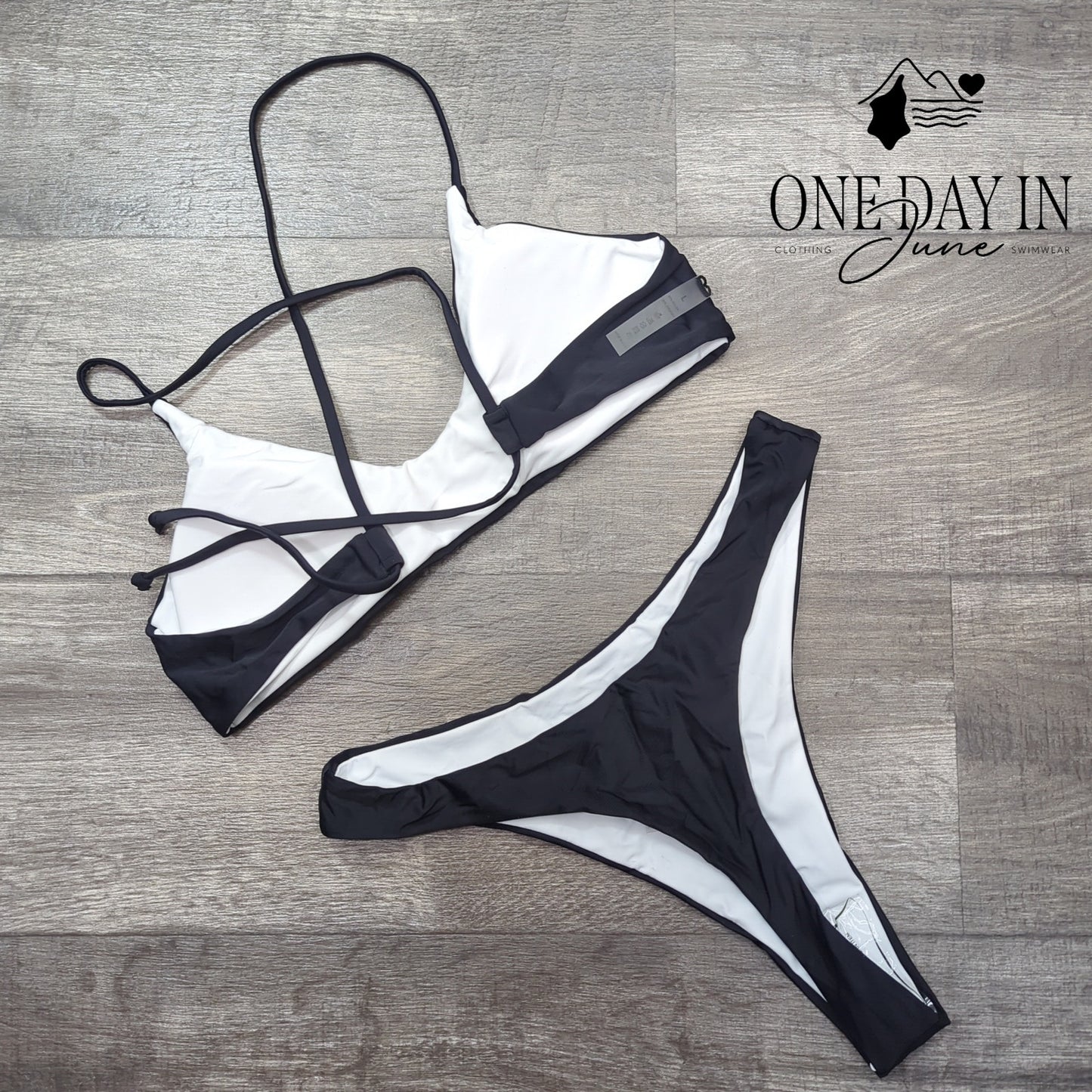 Aleumdr Thong Crop Bikini Swimsuit Size L