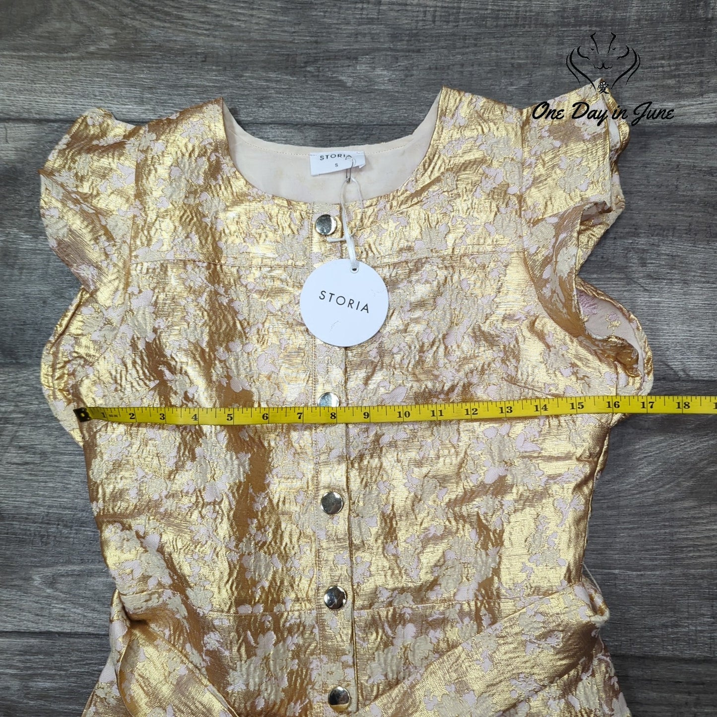 Storia Cap Sleeve Jumpsuit Size S