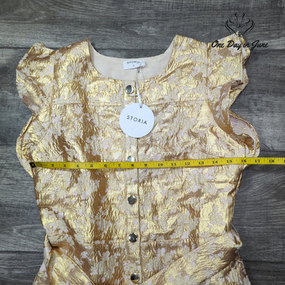 Storia Cap Sleeve Jumpsuit Size S