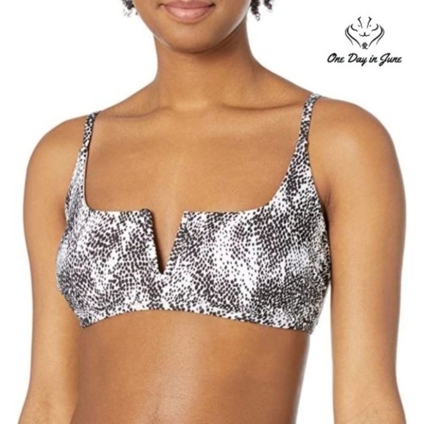 Vicious Young Babes Stunner V-Wire Bralette Bikini Top Swimsuit Size M