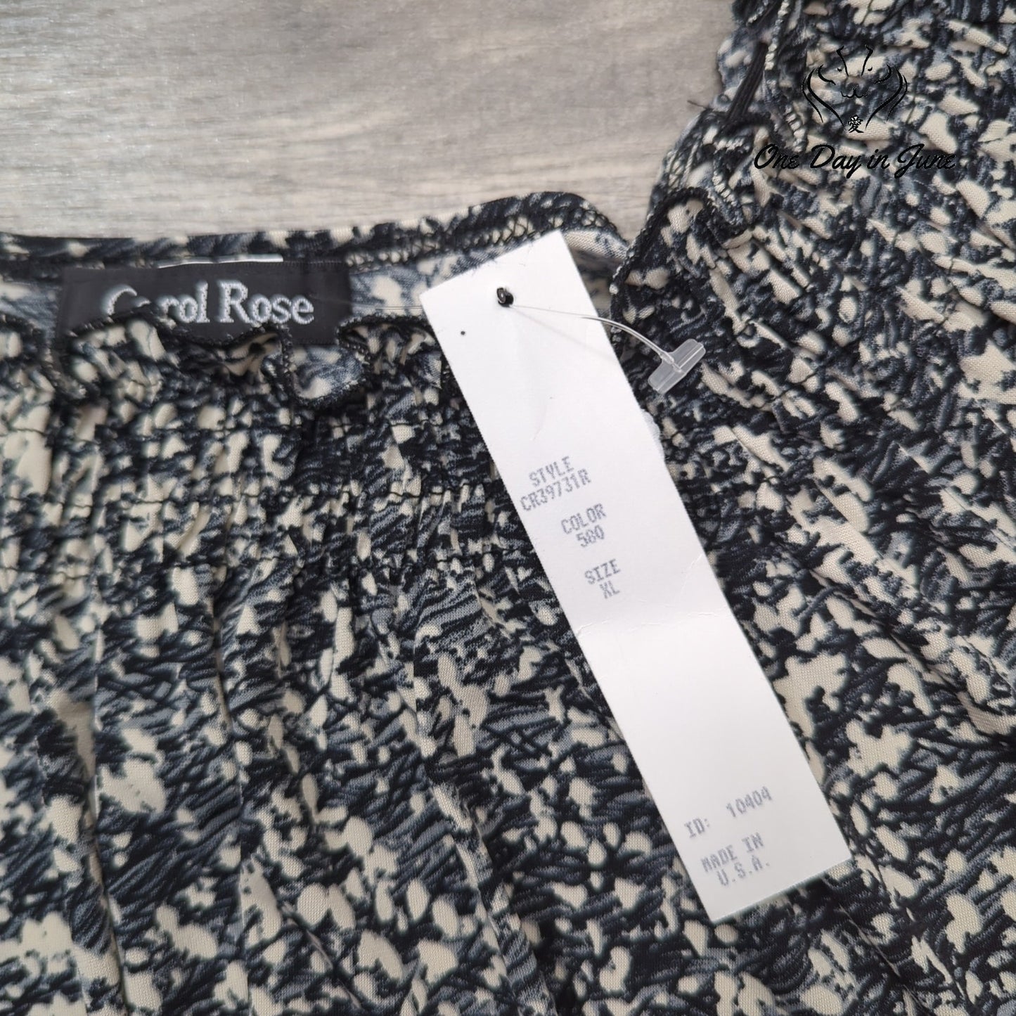 Carol Rose Long Sleeve Blouse Size XL