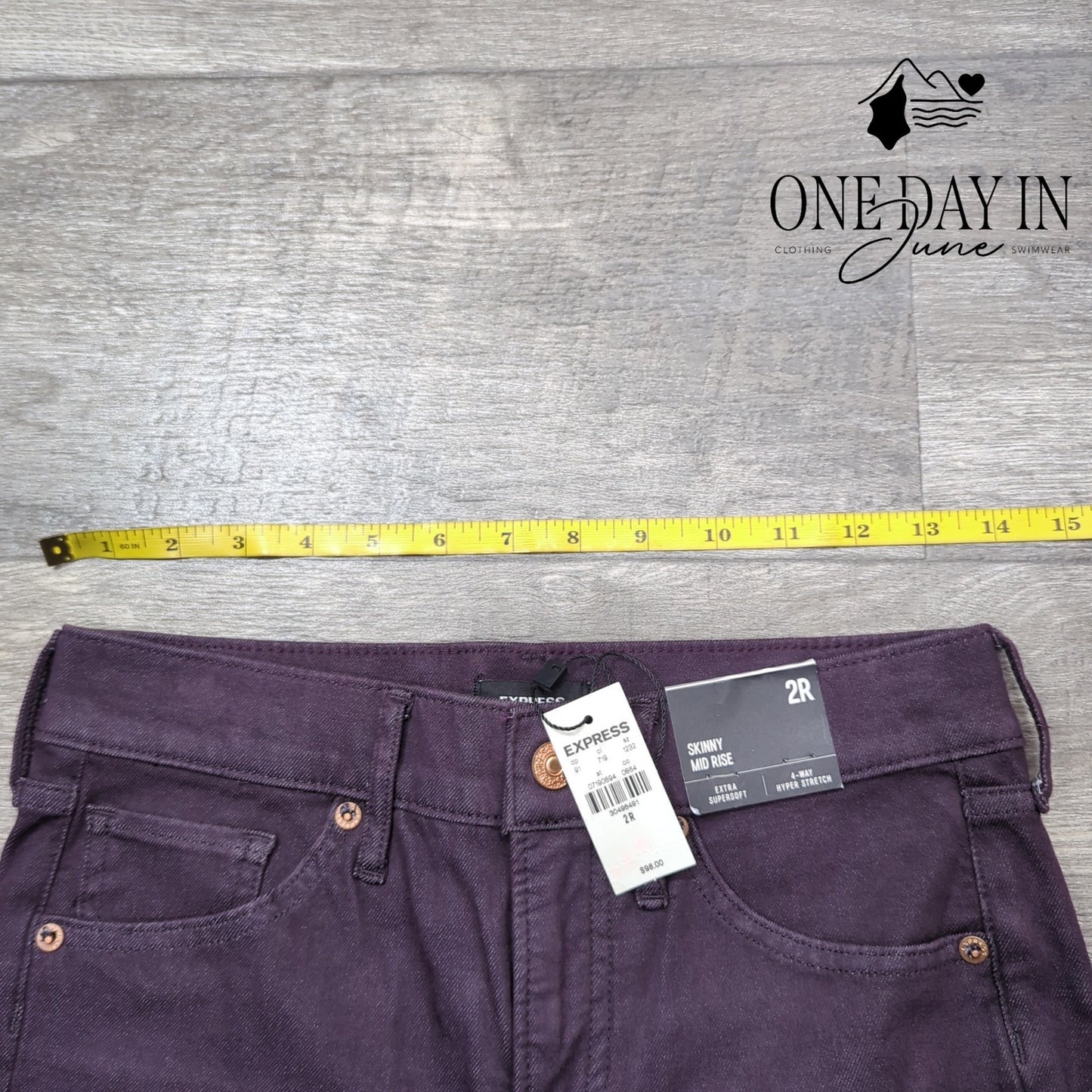 Express Skinny Mid Rise Jeans Size 2R