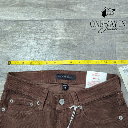 Lucky Brand Sweet Mid Rise Boot Corduroy Pants Size 00