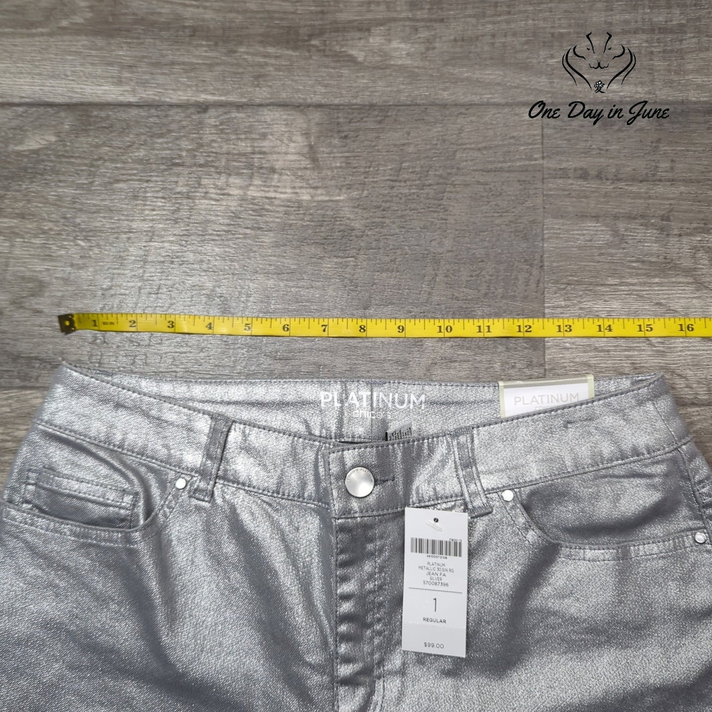 Chico's Metallic Slim Leg Jeans Size Chico's 1 (8)