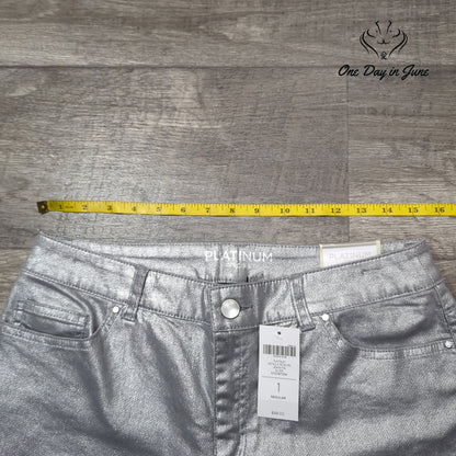 Chico's Metallic Slim Leg Jeans Size Chico's 1 (8)