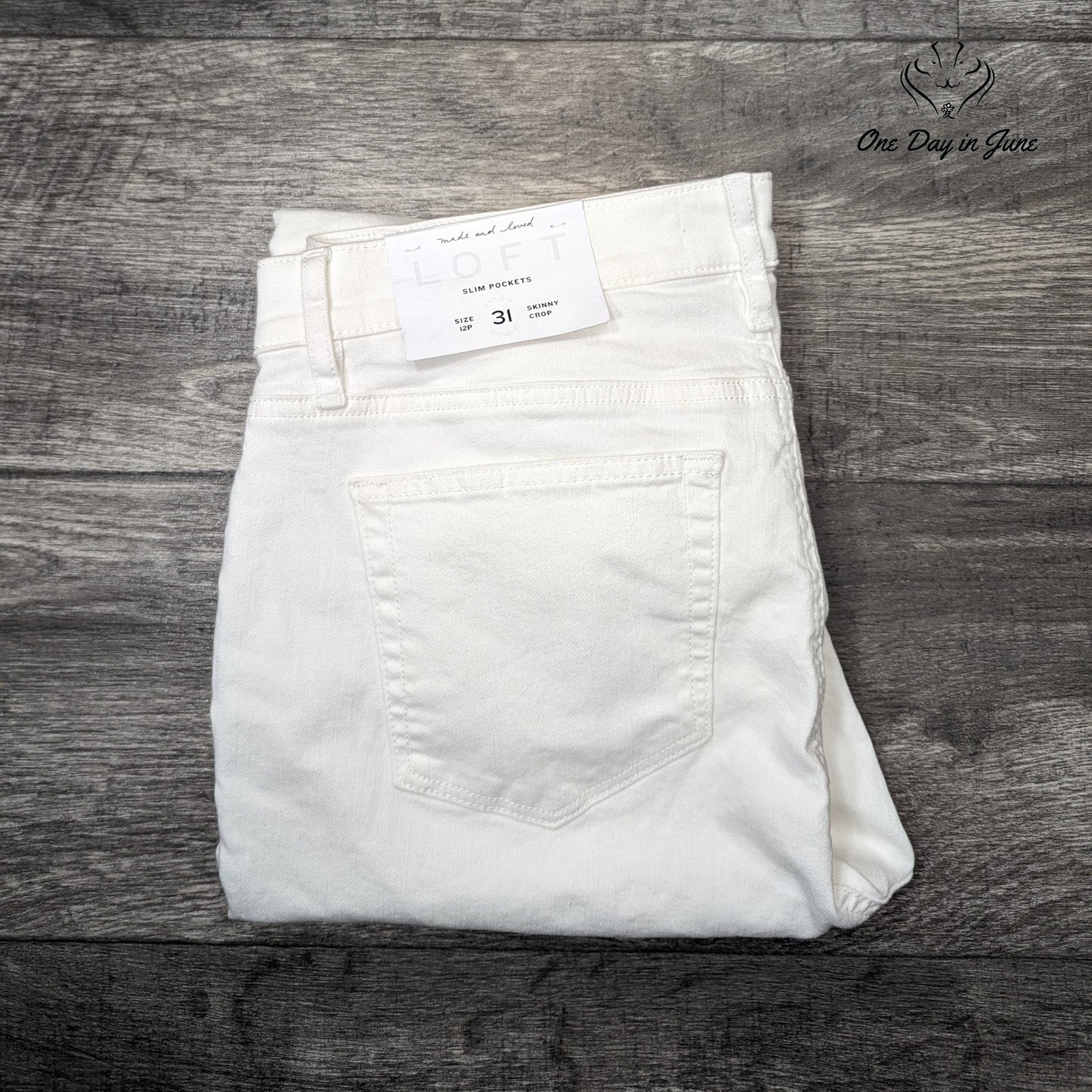 Loft Slim Pocket Skinny Crop Jeans Size 12P