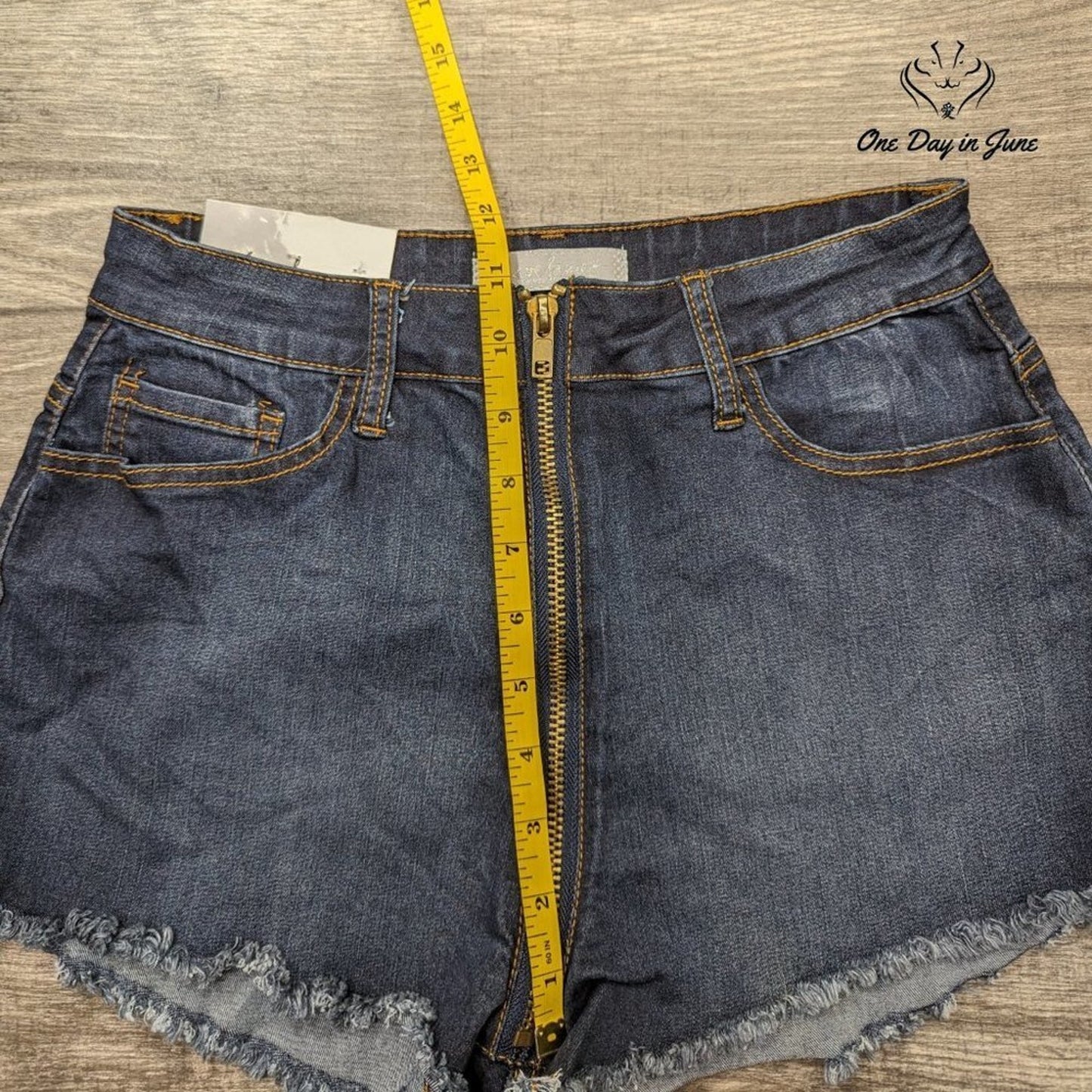 Crave Fame Juniors High Rise Denim Shorts Size 9