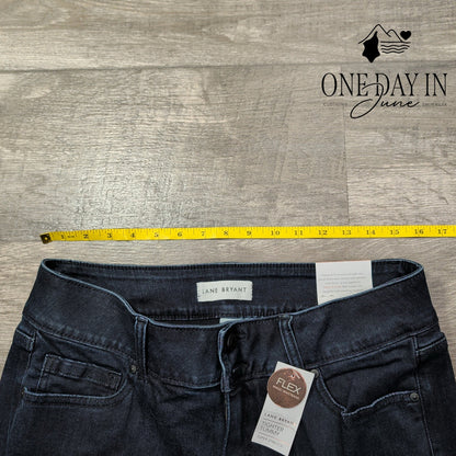 Lane Bryant Tighter Tummy High Rise Straight Jeans Dark Wash NWT Size 14