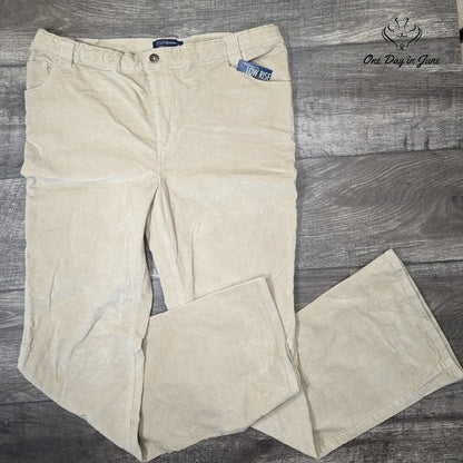 Thyme Jeans Adjustable Waist Coduroy Pants Size S/P