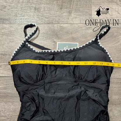 Eomenie Tie Back One Piece Swimsuit Size L