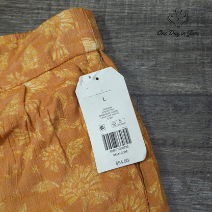 Wonderly Pull On Wide Leg Casual Pants Size L