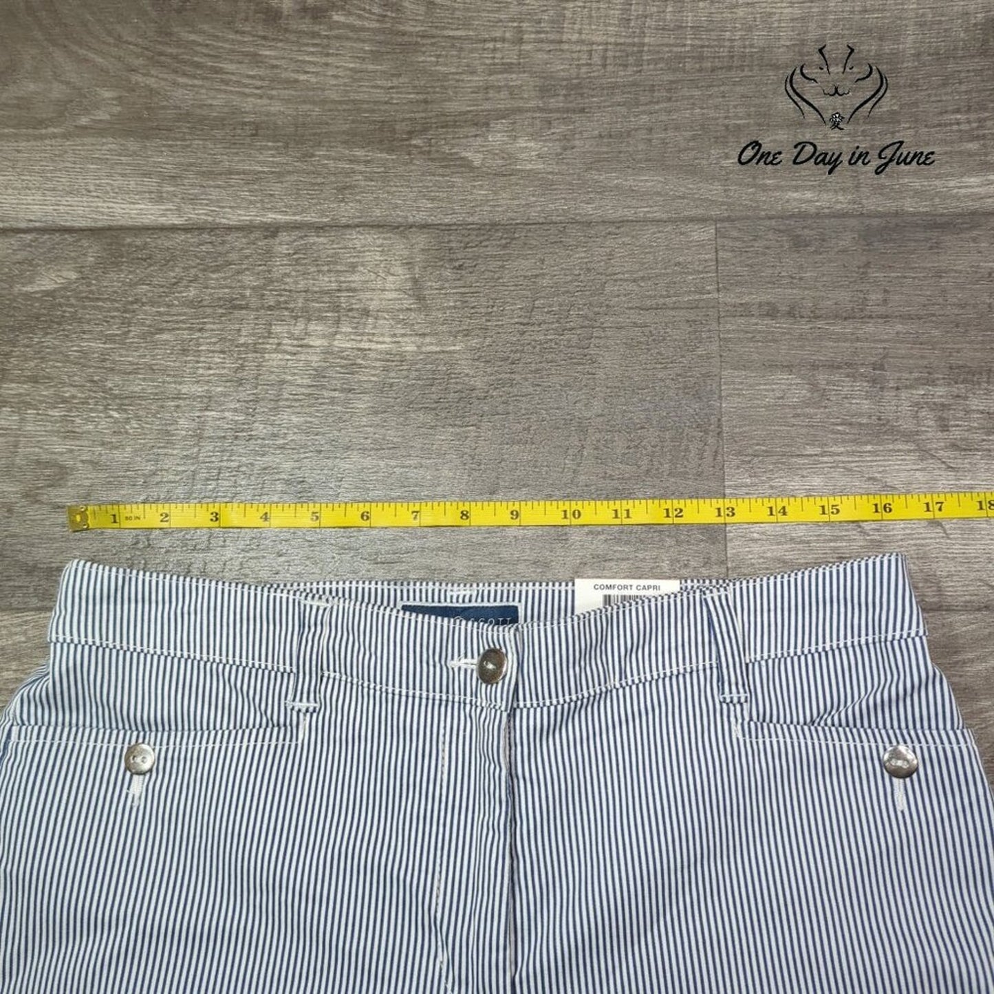 Karen Scott Tummy Control Comfort Waist Cropped Pants Size 10