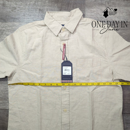Ben Sherman Linen Blend Short Sleeve Shirt Size S