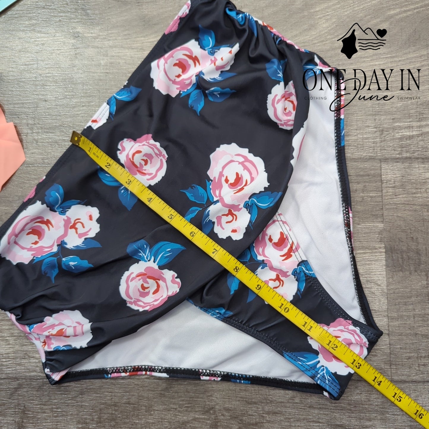 Adisputent High Waist Flounce Bikini Swimsuit Size L