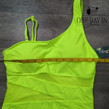 Blooming Jelly Mesh Cut Out One Piece Size M
