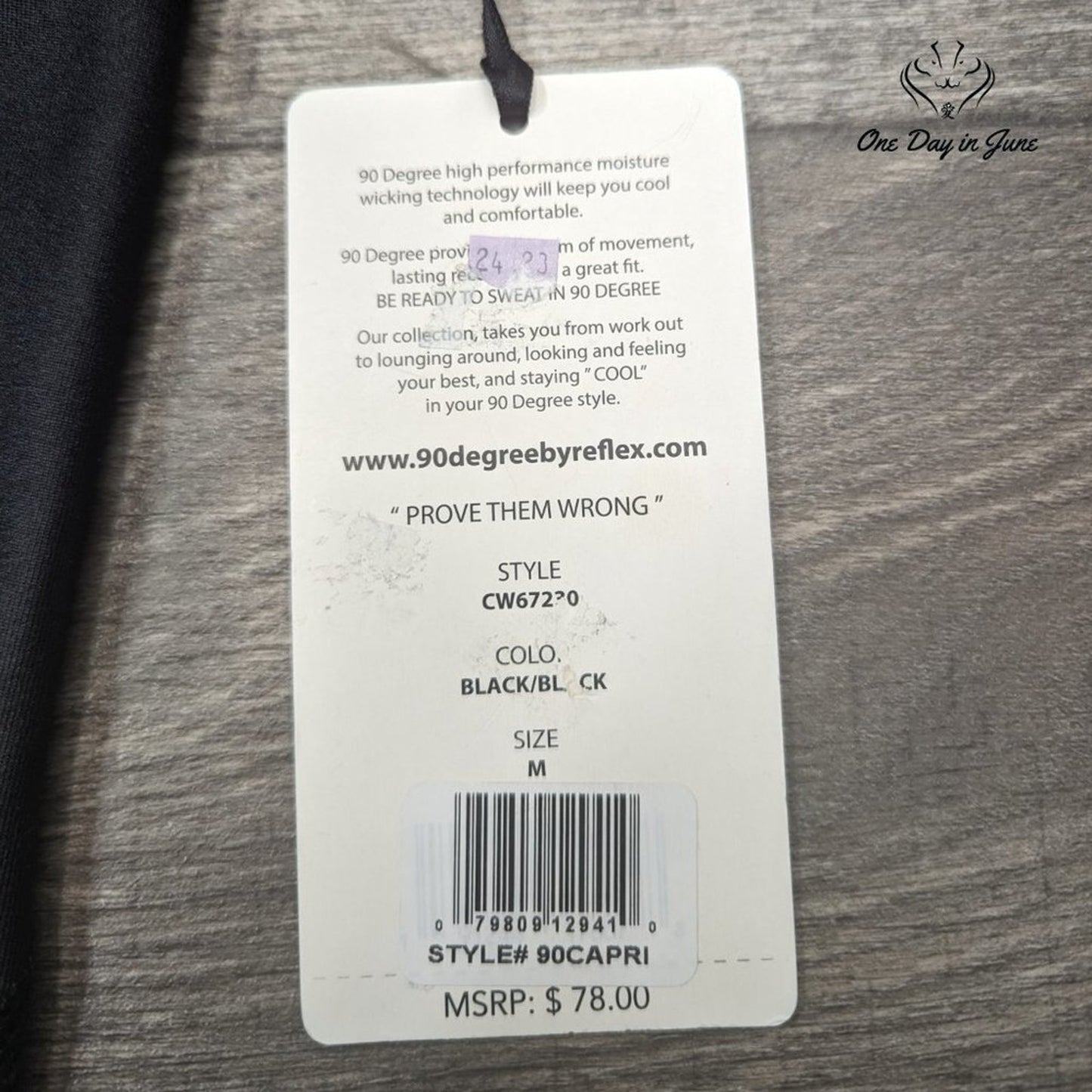 90 Degree Yoga Leggings Style CW67230 Size M
