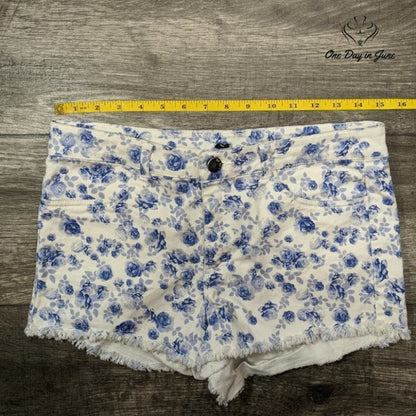 H&M Divided Women's Floral Jean Shorts Size 10