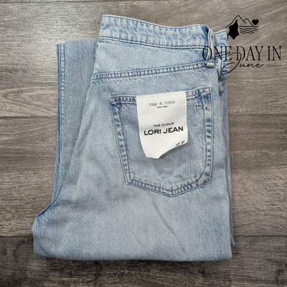 Rag & Bone The Cloud Lori Jeans Light Wash Wide Leg NWT $278 Size 4 (27)