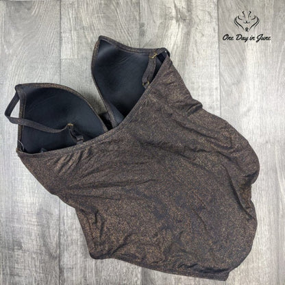Kenneth Cole Push Up Mio One Piece Swimsuit Bronze Metallic NWT Size 3X