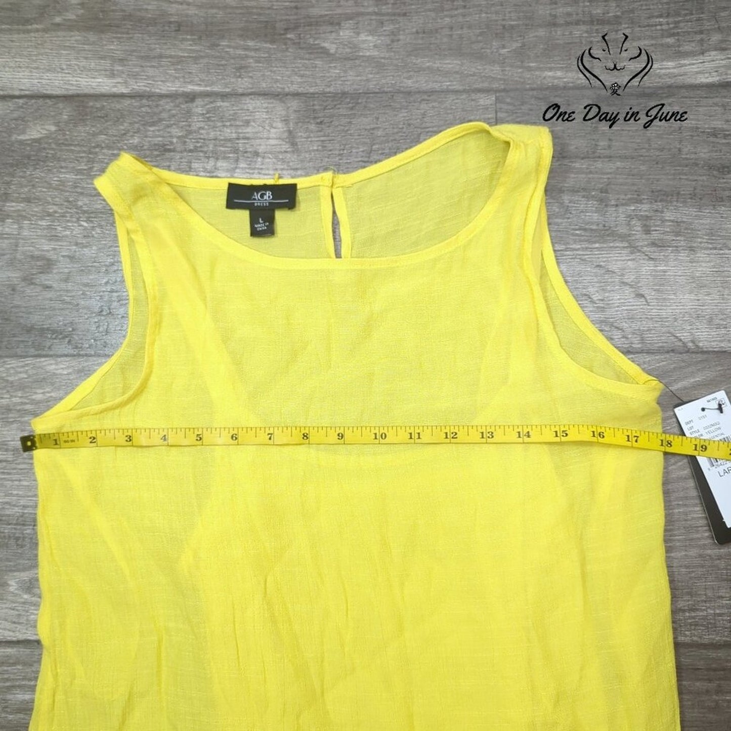AGB Sleeveless Mini Dress Size L