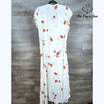 a.n.a Short Sleeve Tie Summer Dress Size XL