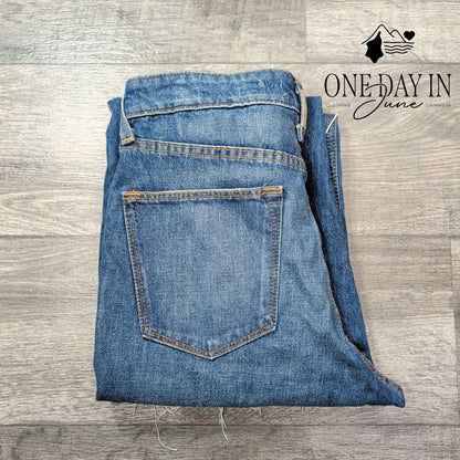 Ariat Ultra High Rise Tomboy Straight Distressed Jeans Size 4 (27)