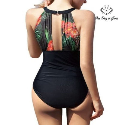 I2crazy Mesh V Neck One Piece Swimsuit Size XL