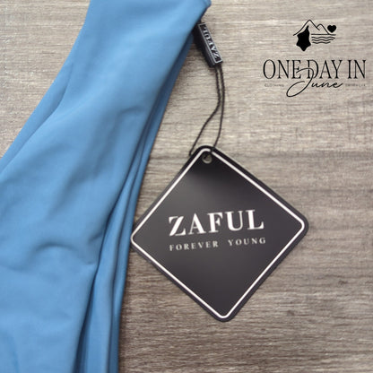 Zaful Bandeau Tie Back Bikini Swimsuit Size M