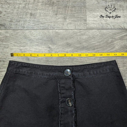 Francesca Button Fron Denim Mini Skirt Size M